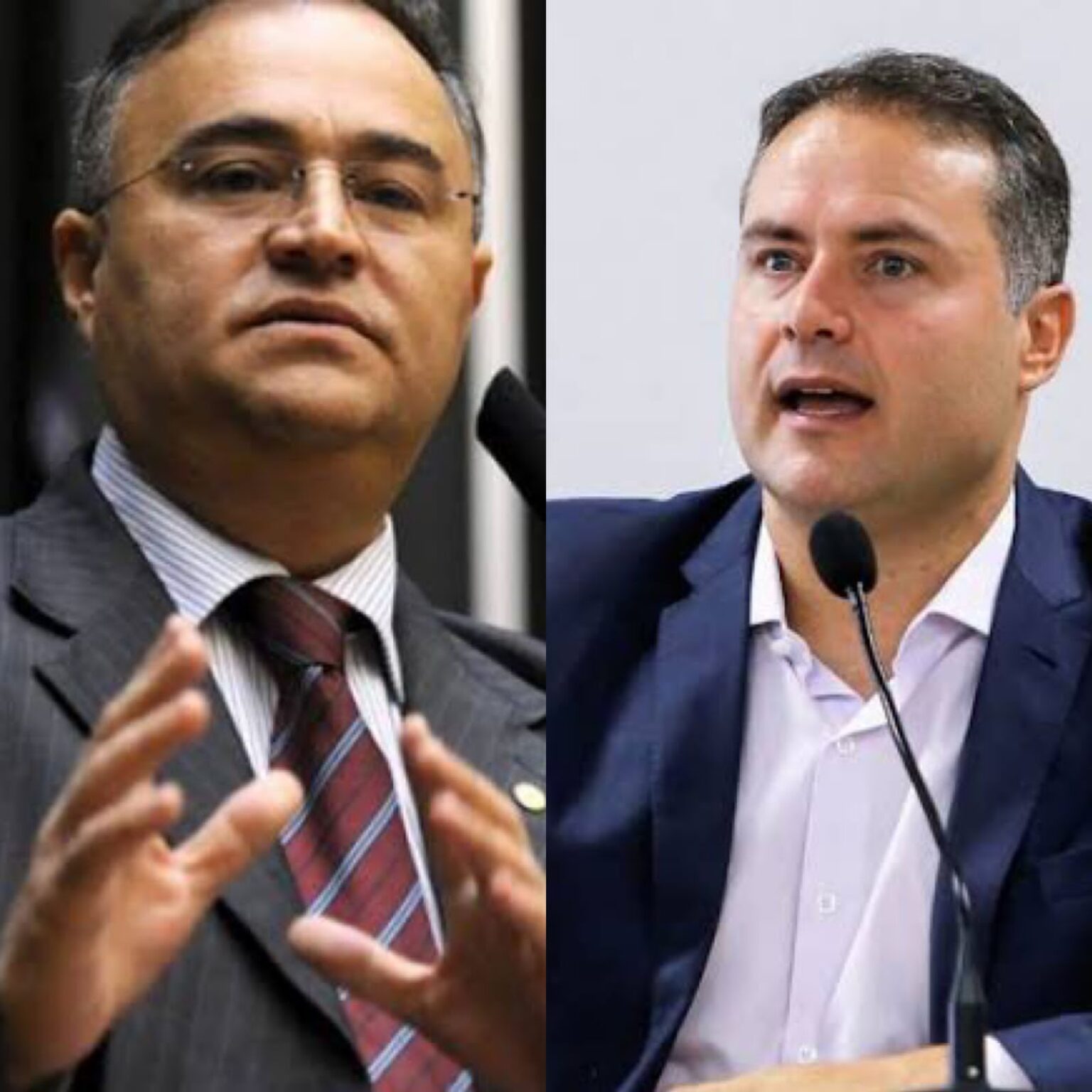 Renan e João Caldas se estranham no aeroporto