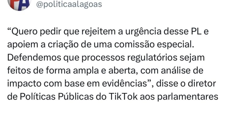 TikTok pede que deputados votem contra urgência do PL das Fake News