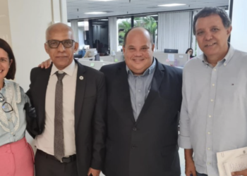 Secretário Gustavo Pontes de Miranda recebeu a notícia do repasse, durante audiência com o diretor de Regulação Assistencial, Controle e Avaliação do MS, Josafá dos Santos - Foto: Reprodução