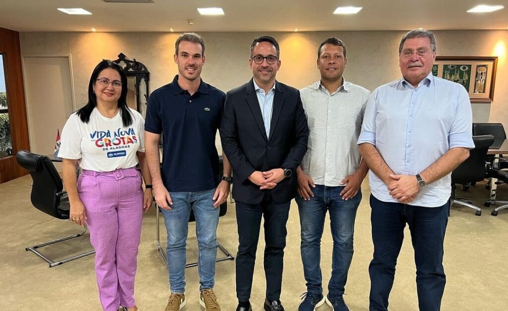 Prefeito Olavo Neto é recebido pelo governador Paulo Dantas em Maceió