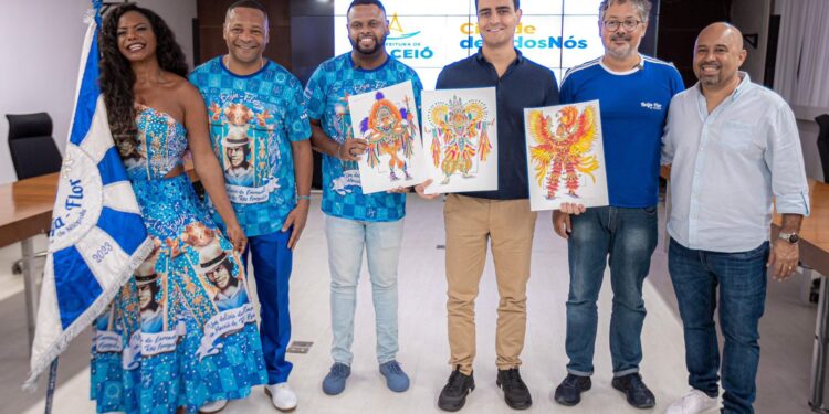 Prefeito JHC se reúne com representantes da Beija-Flor, que apresentará Maceió na Marquês de Sapucaí