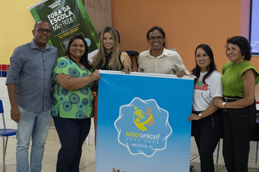 Organização ligada à UNICEF visita Messias para levar selo da organização para o município