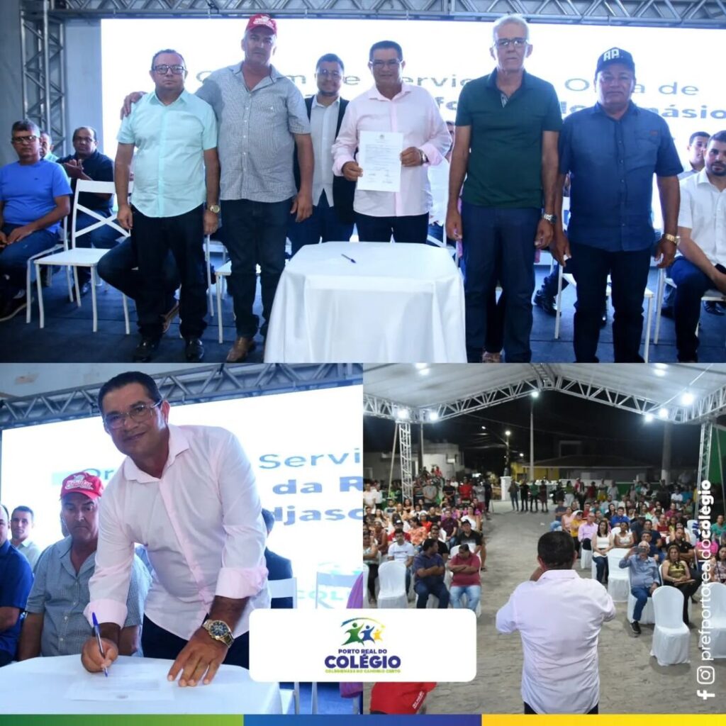 Porto Real do Colégio: prefeito Aldo Borges assina ordens de serviços de obras e novidades na Educação