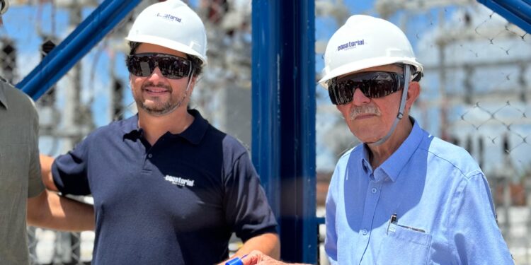 Prefeito Benedito de Lira inaugurou hoje a subestação da Barra de São Miguel