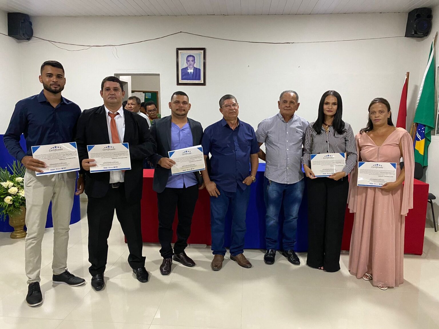 Prefeito Jaime do Mercado marca presença na posse dos Conselheiros Tutelares em Palestina