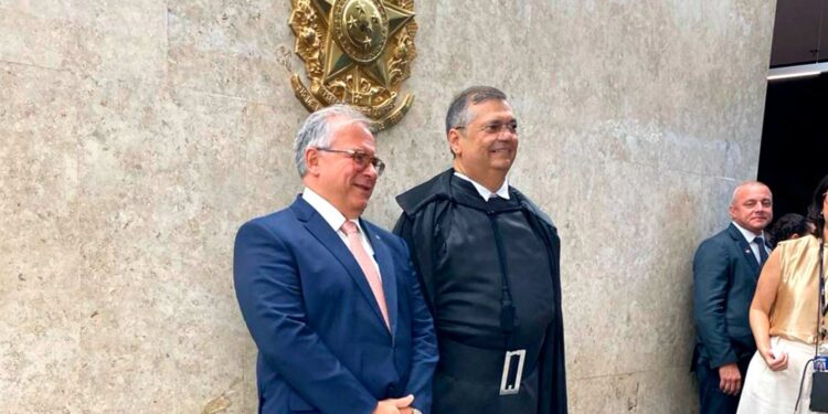 Fábio Ferrario participa da posse do ministro Flávio Dino no STF