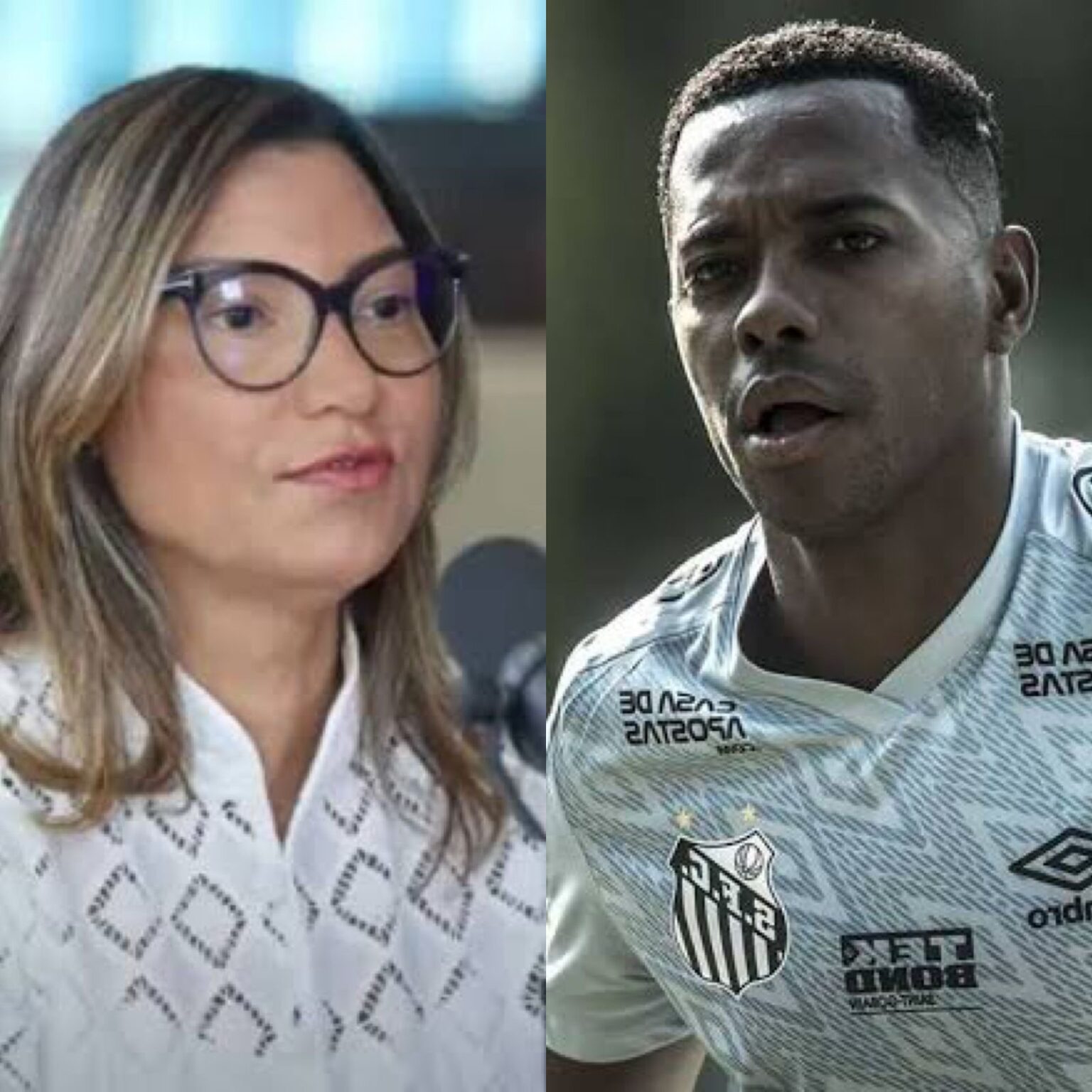 Janja teria pressionado relator do caso Robinho para que jogador fosse preso