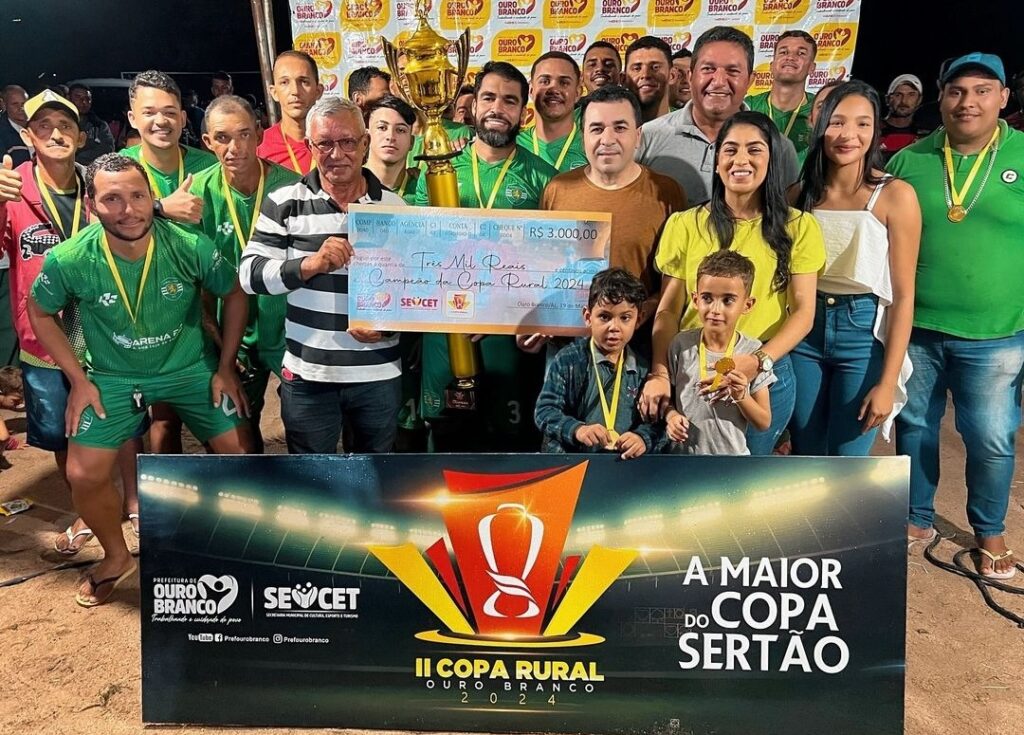 Ouro Branco: prefeita marca presença em encerramento da II Copa Rural de Futebol
