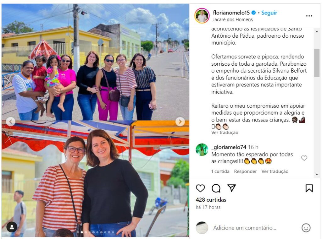 Dia alegre! Prefeitura de Jacaré dos Homens promove evento para crianças do município