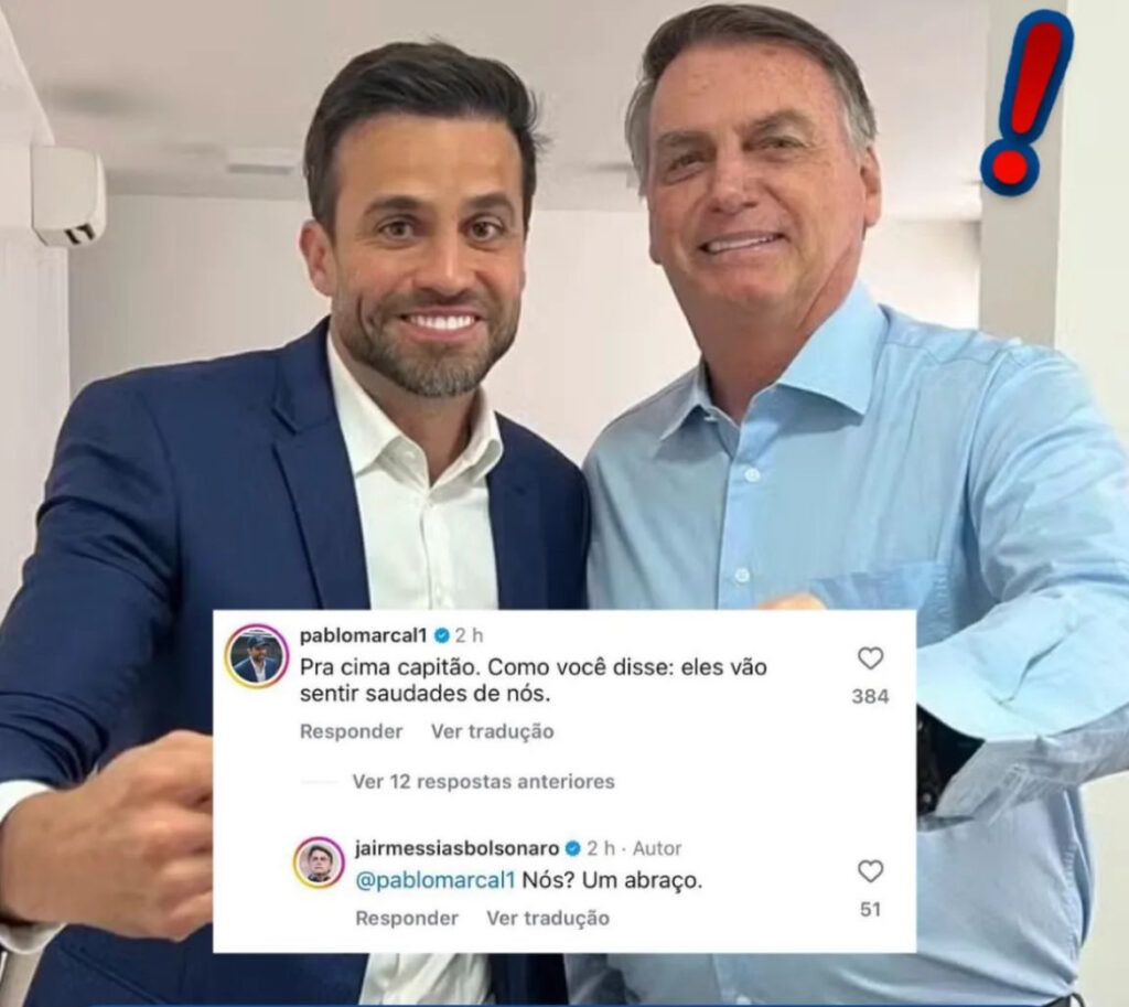 Pablo Marçal leva invertida de Bolsonaro e rebate