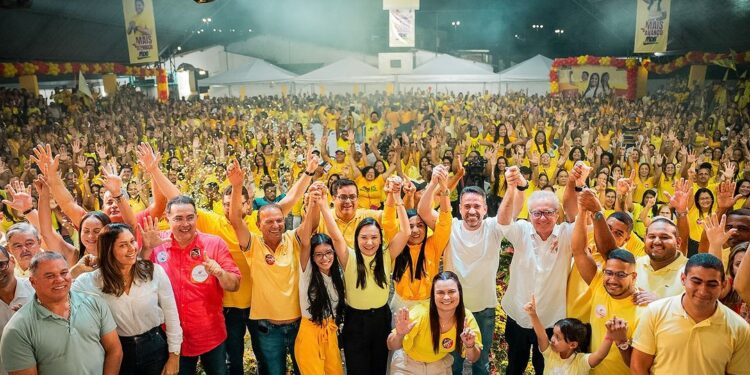 Márcia Cavalcante tem candidatura oficializada em convenção em São Luís do Quitunde com a presença do governador Paulo Dantas