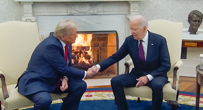Trump e Biden se encontram na Casa Branca e discutem sobre uma “transição pacífica”