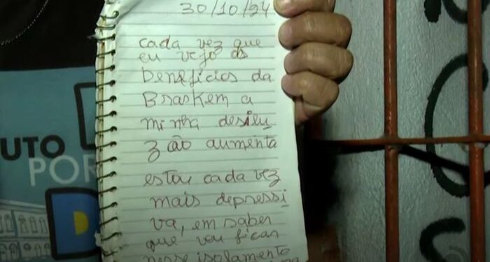 Idosa é encontrada morta ao lado de bilhete culpando a Braskem em Maceió