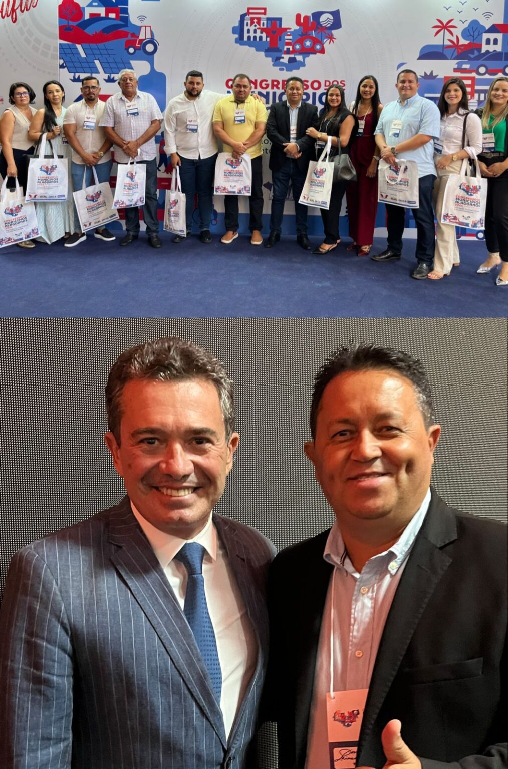 Prefeito Josias Aprígio e servidores de Minador do Negrão participam de Congresso dos Municípios Alagoanos