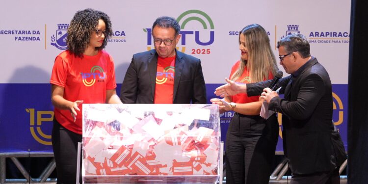 IPTU 2025: Sorteio contempla arapiraquenses com R$165 mil em prêmios