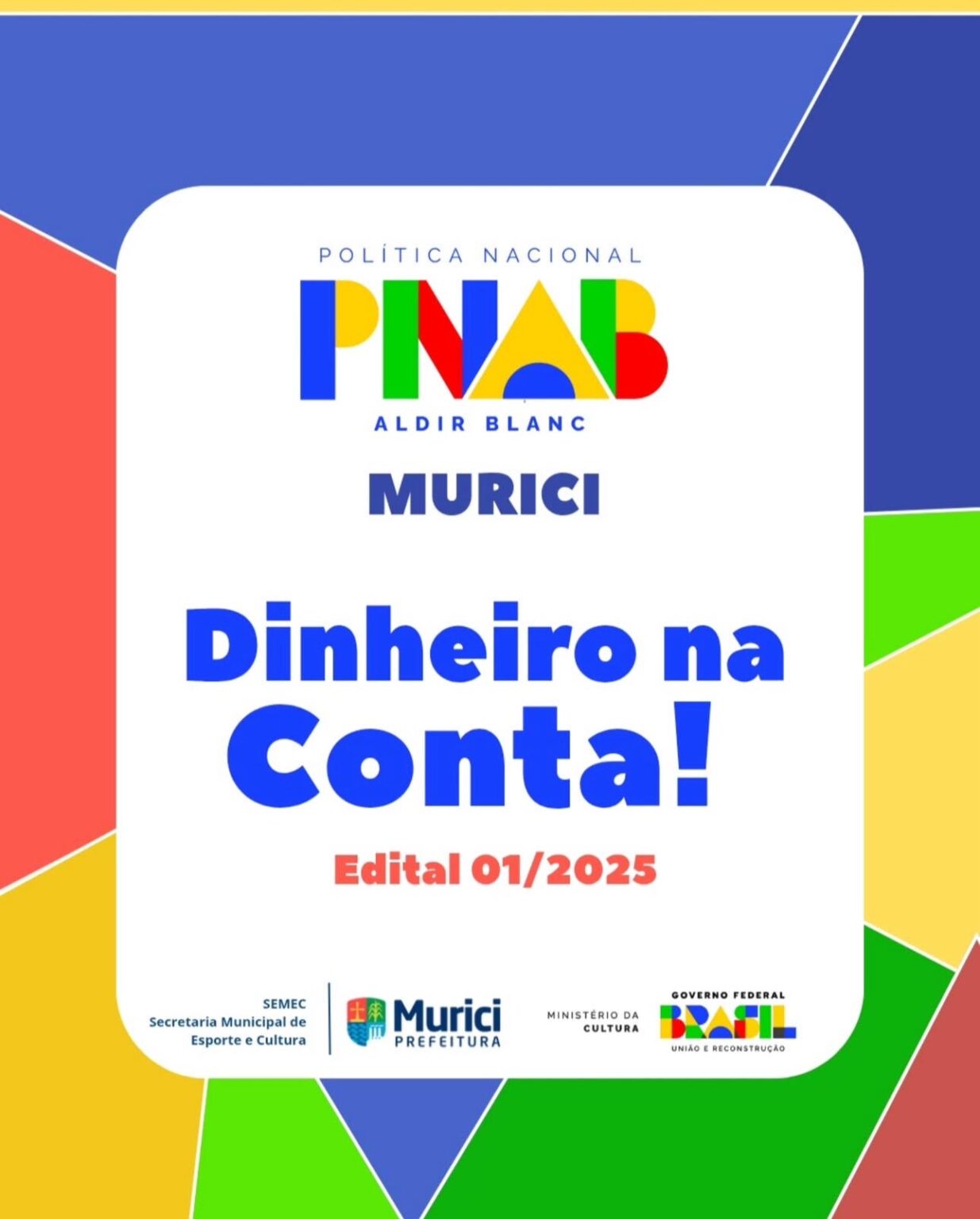 Murici repassa mais de R$ 218 mil a fazedores de cultura no 1º ciclo da Política Aldir Blanc