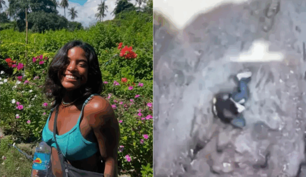 Brasileira que caiu em vulcão na Indonésia está “visualmente imóvel” a 500 metros de profundidade