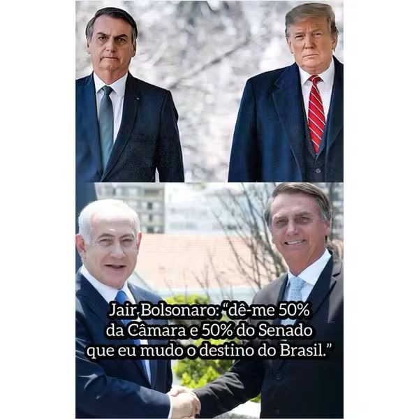Bolsonaro publica imagens com Trump e Netanyahu após ataque ao Irã
