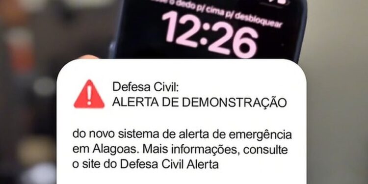 Maceió terá alerta sonoro da Defesa Civil em celulares neste sábado (14)