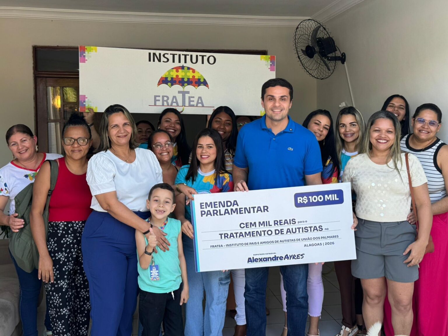 Deputado Alexandre Ayres destina R$ 100 mil ao FRATEA, em União dos Palmares, e reforça compromisso com o tratamento de crianças autistas