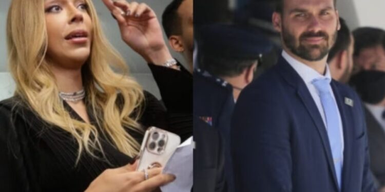 Transfobia: chamada de João, Erika Hilton processa Eduardo Bolsonaro