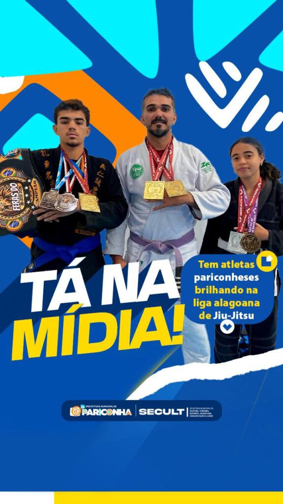 Atletas de Pariconha se destacam na Liga Alagoana de Jiu-Jítsu e reforçam pioneirismo no esporte