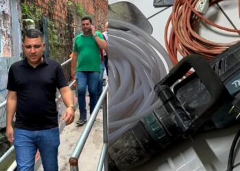 Vereador Cal Moreira anuncia retomada das obras no Feitosa após devolução de ferramentas furtadas