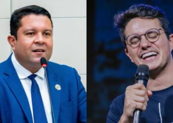 Vereador Allan Pierre parabeniza o evangelista Deive Leonardo com Moção de Aplauso após doação de cachê artístico