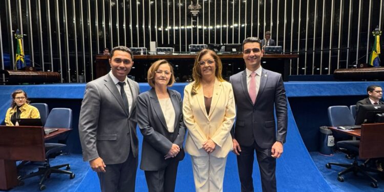 Após assumir vice-liderança na Câmara, vereador David Empregos acompanha prefeito JHC em sabatina no Senado