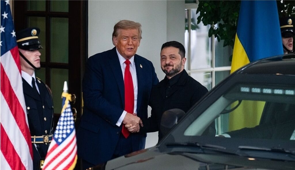 Com Zelensky, Trump diz que há “chance razoável” de “paz duradoura”