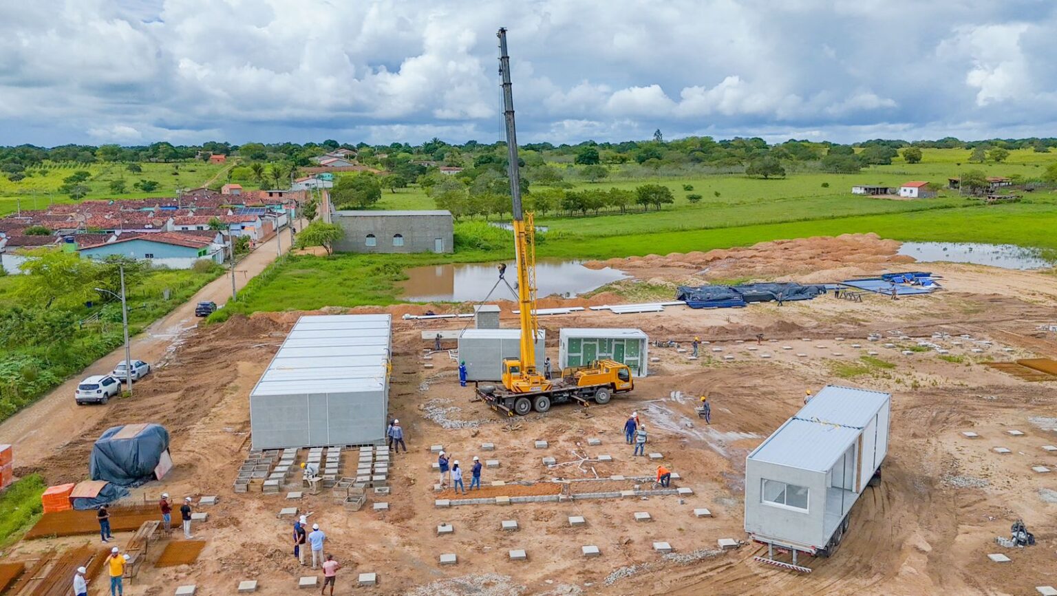 Obra de nova escola avança e impulsiona educação em Estrela de Alagoas