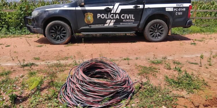 Equatorial Alagoas e Polícia Civil recuperam 200 metros de cabos furtados em Santana do Ipanema