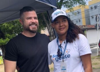 Vereador Delegado Thiago Prado acompanha atendimentos do programa Saúde da Gente na Gruta de Lourdes
