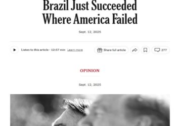 “Brasil teve sucesso onde os EUA falharam”, diz NYT sobre condenação de Bolsonaro