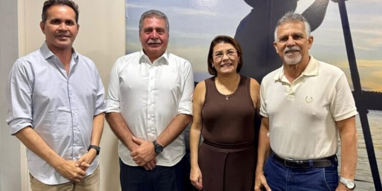Prefeita de Caneiros discute expansão dos microssistemas de água na Semarh