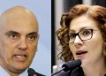Carla Zambelli tem redes sociais liberadas por Alexandre de Moraes