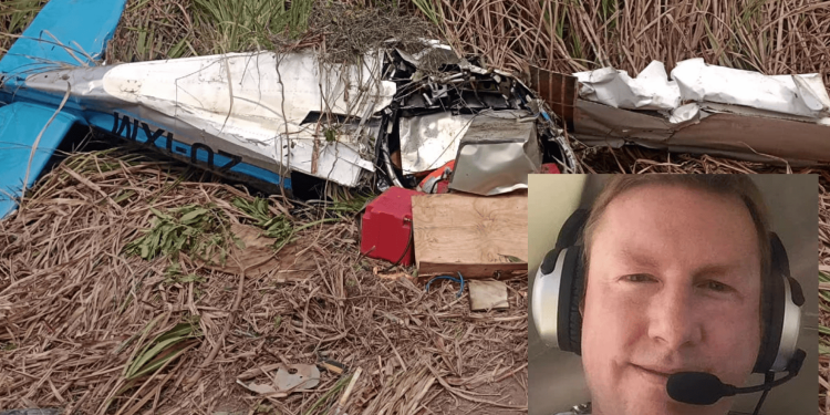 IML libera corpo de piloto australiano que morreu em queda de avião com drogas