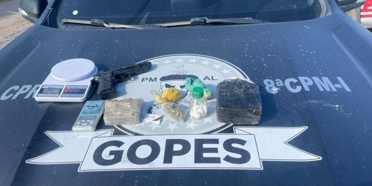 Homem apontado como “segurança das drogas” de facção é baleado e preso em São Miguel dos Milagres