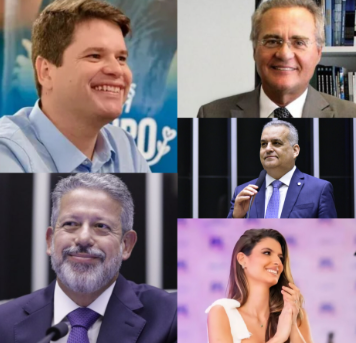 Pesquisa aponta empate técnico entre Davino, Renan, Lira, Gaspar e Marina Cândia para o Senado em AL