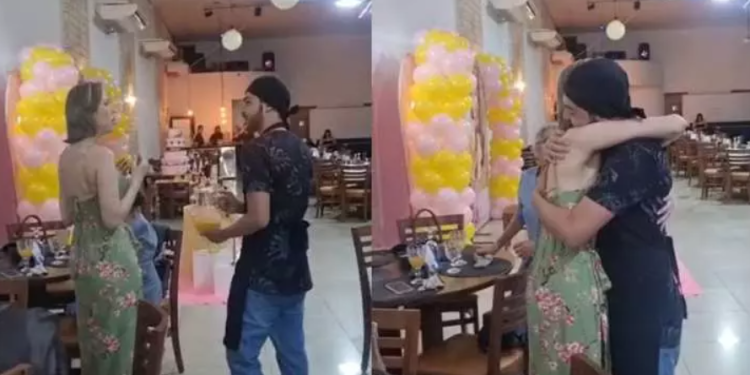 Doador de medula se disfarça de garçom e surpreende mulher transplantada: ‘Me trouxe a vida’