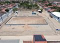 Prefeita Ziane Costa destaca avanço das obras do primeiro centro esportivo comunitário de Delmiro Gouveia