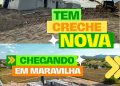 Município de Maravilha avança na construção da Creche Cria com estrutura especializada para desenvolvimento infantil