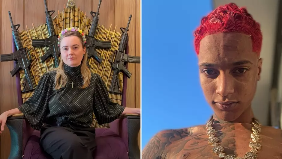 Rapper Oruam reage a foto de Júlia Zanatta em “trono” de fuzis: “Se eu postar, é apologia ao crime”