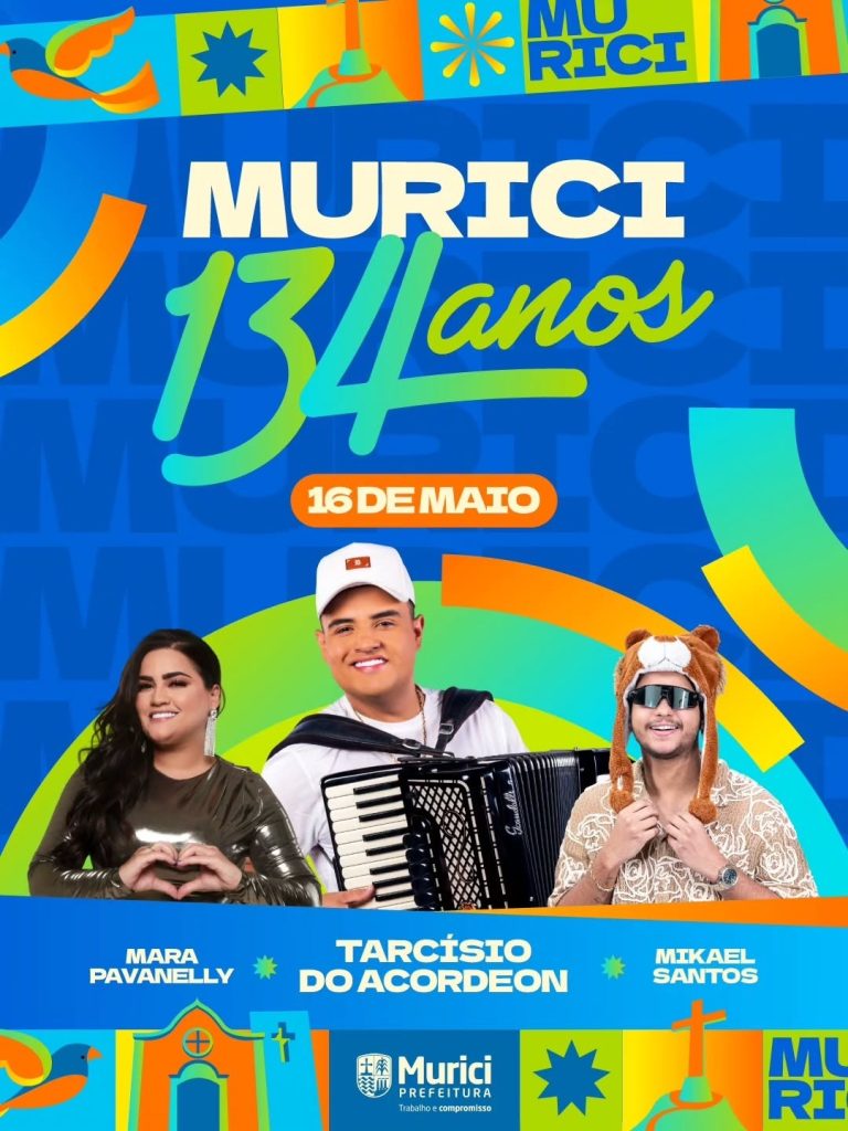 Confira a programação musical dos 134 anos de emancipação política de Murici