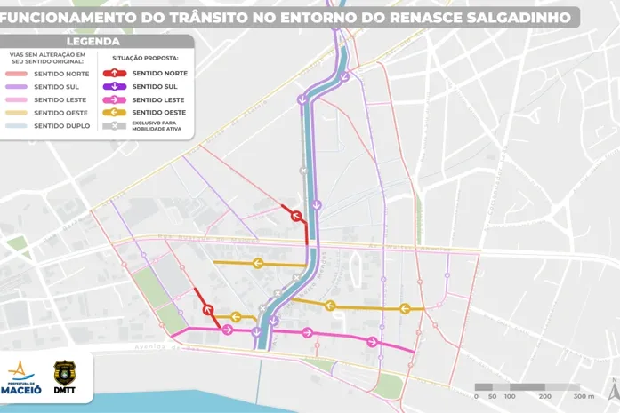 Novo trânsito no Centro e Jaraguá começa nesta terça (7) e promete acabar com congestionamentos