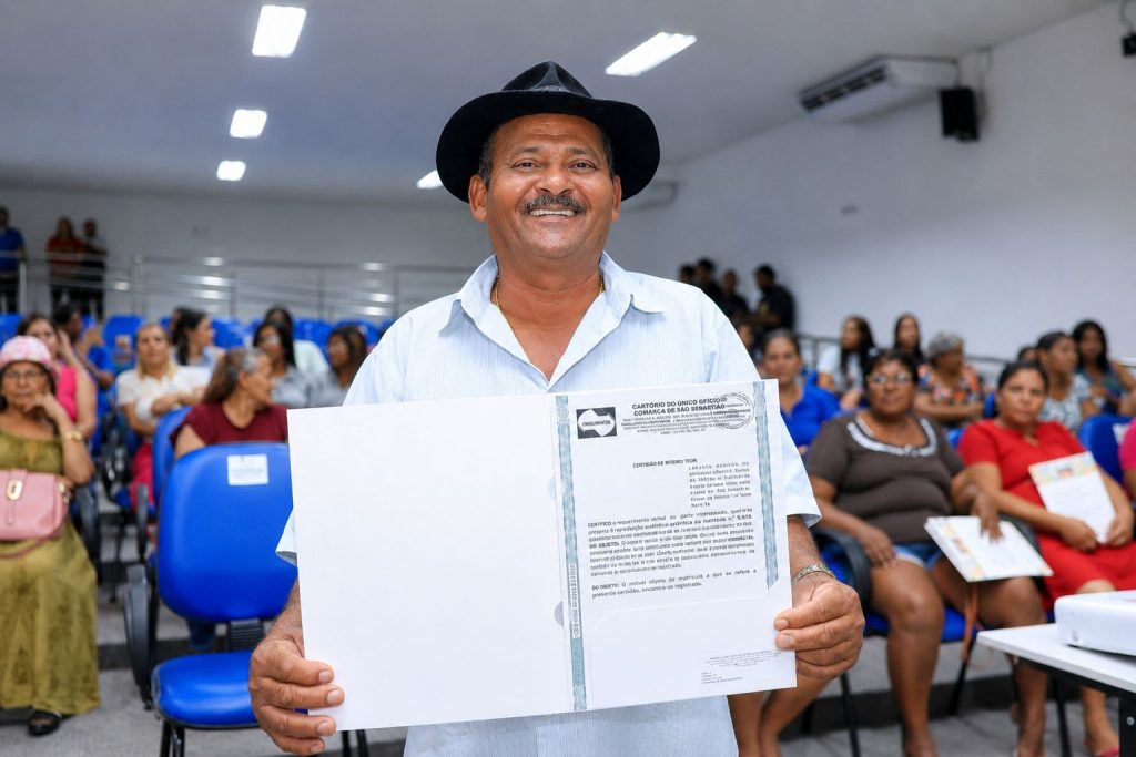 Famílias de São Sebastião são beneficiadas com títulos de propriedade de imóveis
