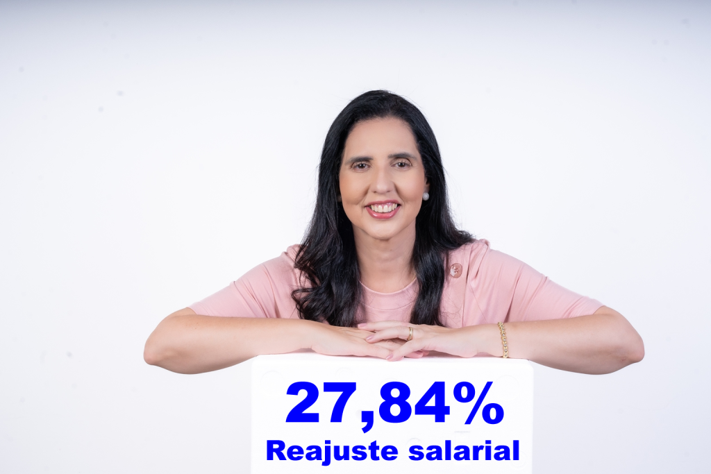 Prefeita Pauline Pereira anuncia reajuste de 27,84% para servidores municipais