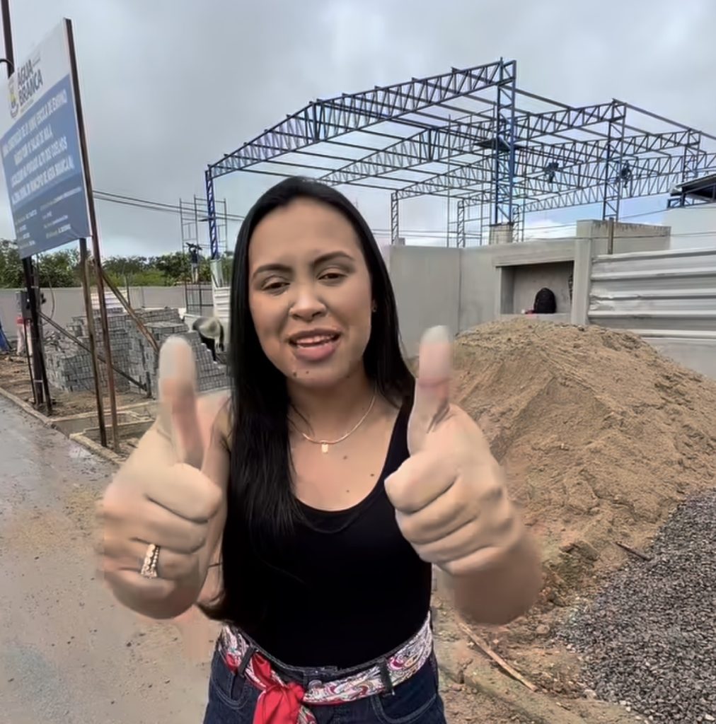 Prefeita Nayara Emanuelle anuncia a construção da Escola Municipal Alice Oliveira, no Alto dos Coelhos.