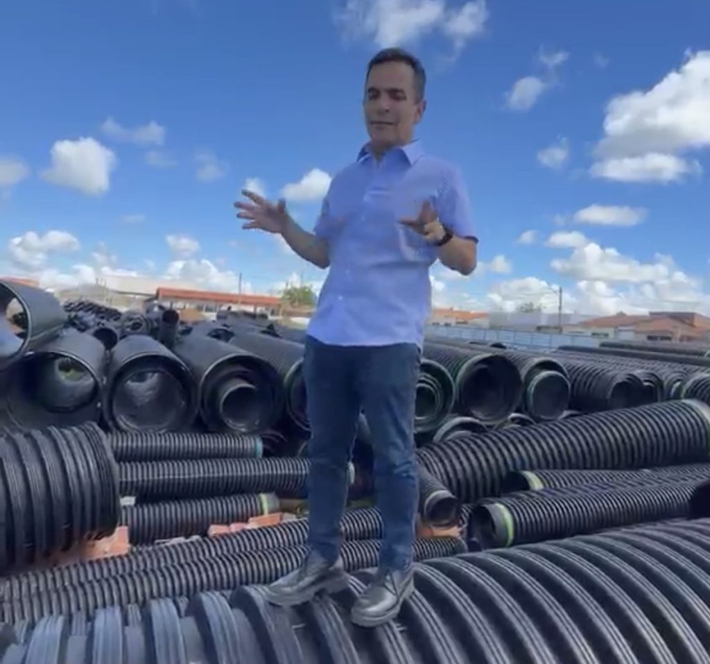 Prefeito Paulinho destaca avanço de obra de drenagem e reforça compromisso com Roteiro