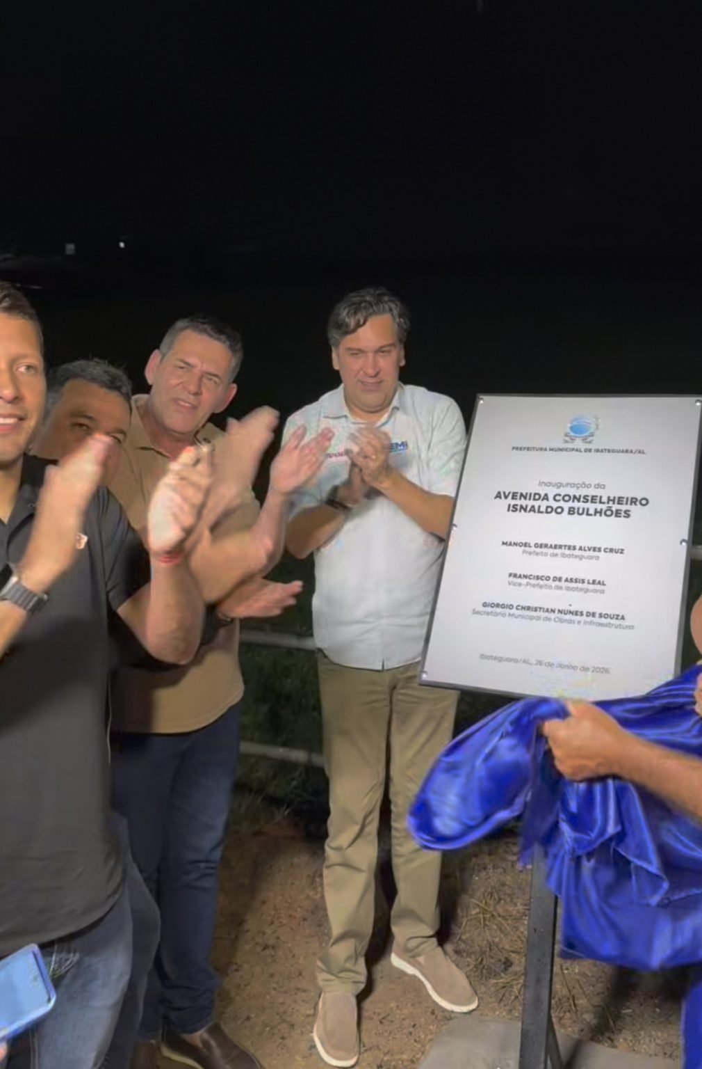Prefeitura de Ibateguara inaugura via em homenagem ao ex-prefeito Dr. Isnaldo Bulhões